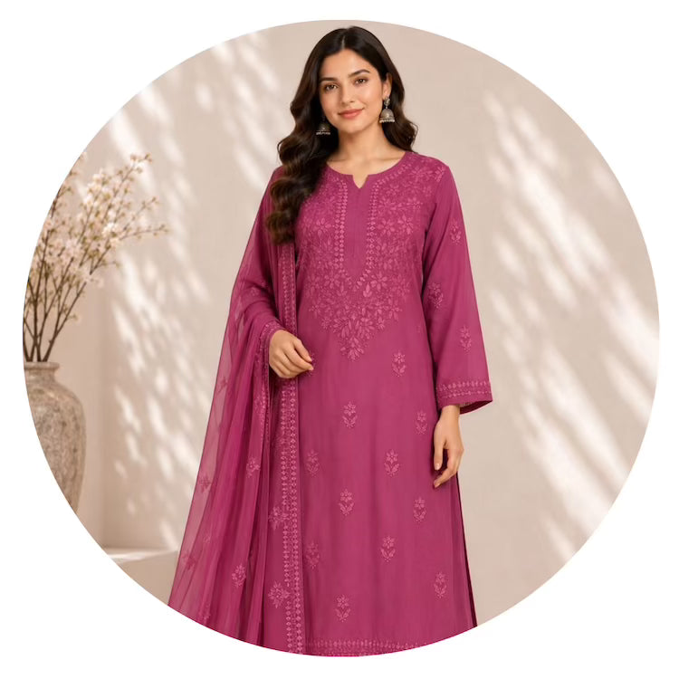 Kurta Pant Dupatta Set