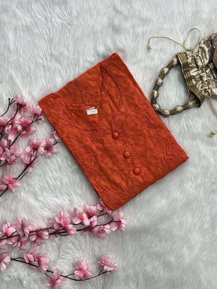 Gulshan | Chikankari Jacquard Cotton Kurti