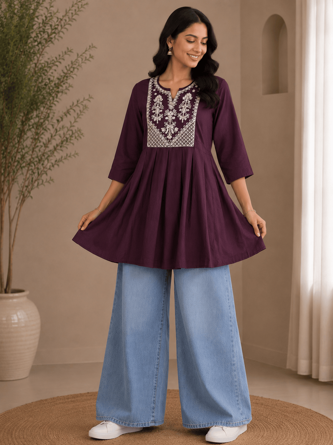 Raina | Rayon Short Gown