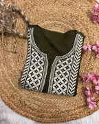 Noor e gul| Chikankari Rayon Kurti