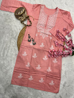 Noor e gul| Chikankari Rayon Kurti