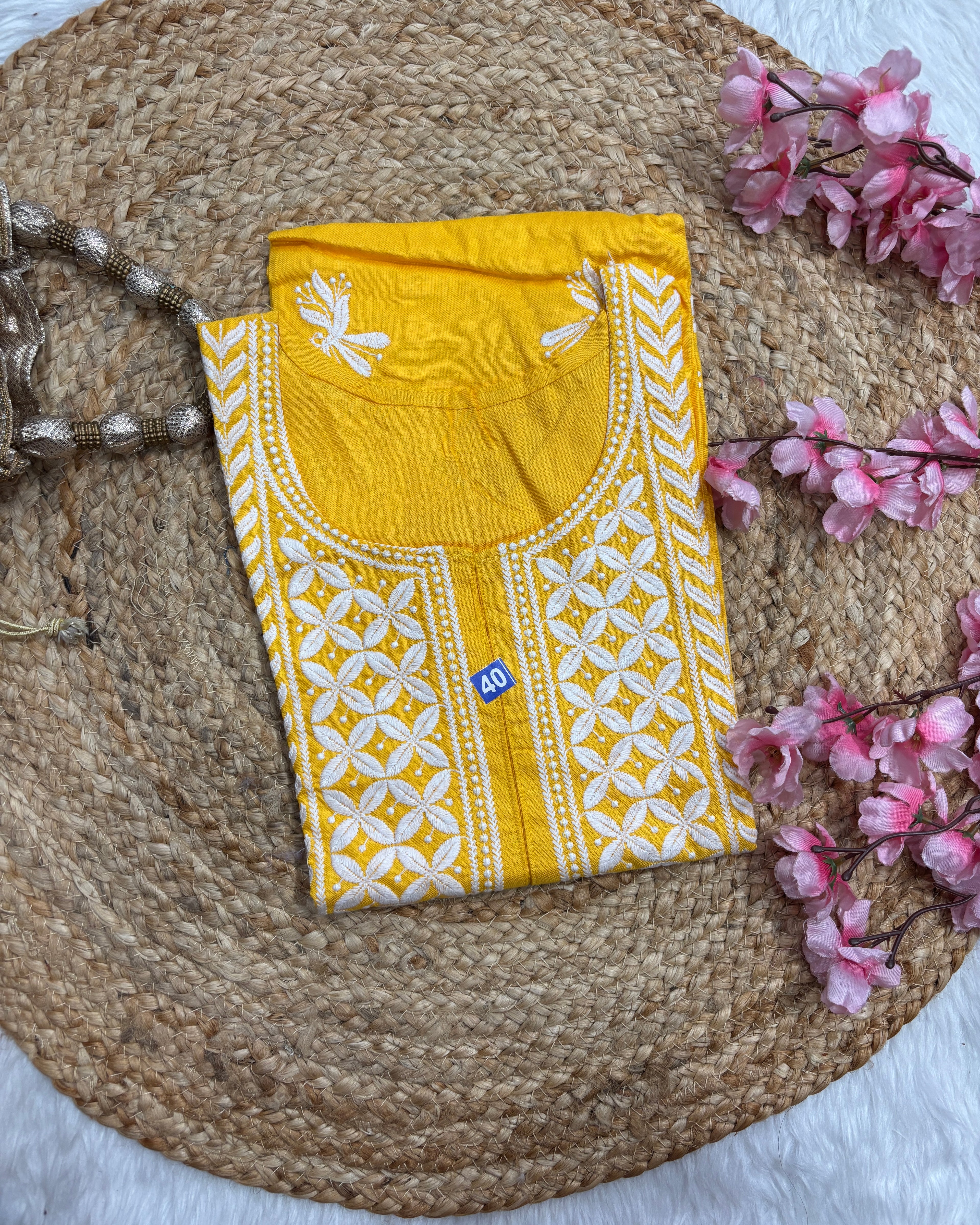 Noor e gul| Chikankari Rayon Kurti