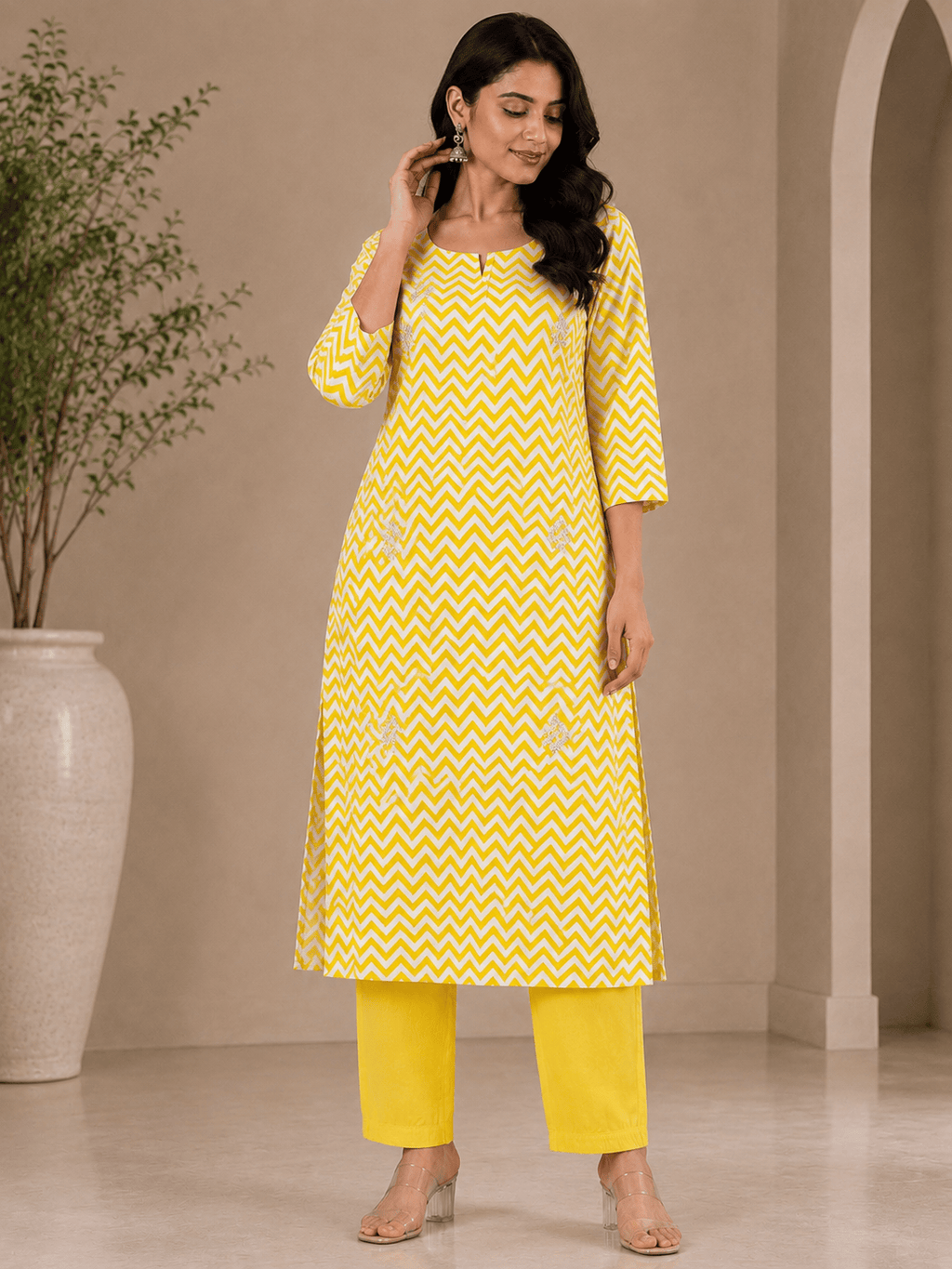 Lavara | Cotton Pant Set