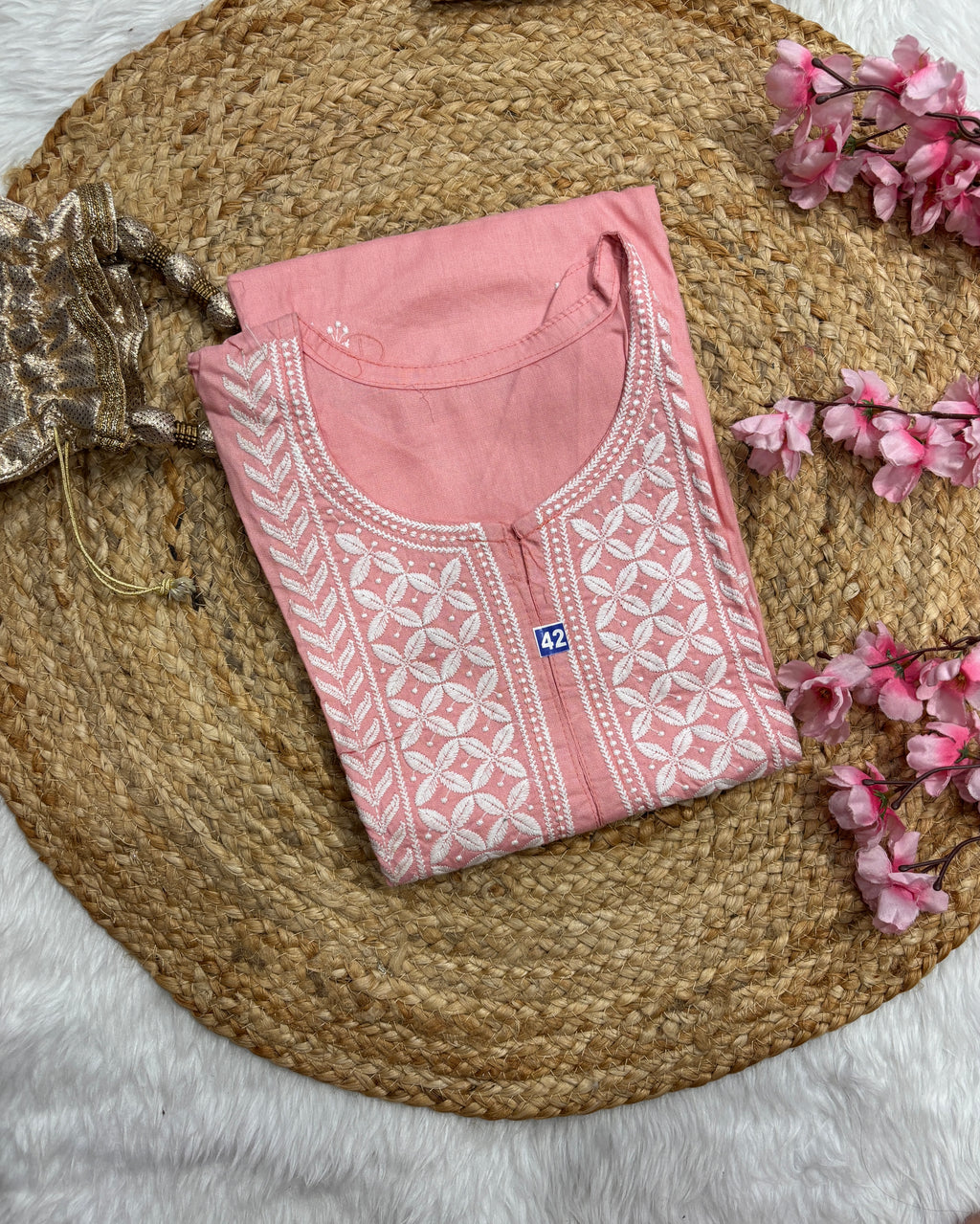 Noor e gul| Chikankari Rayon Kurti