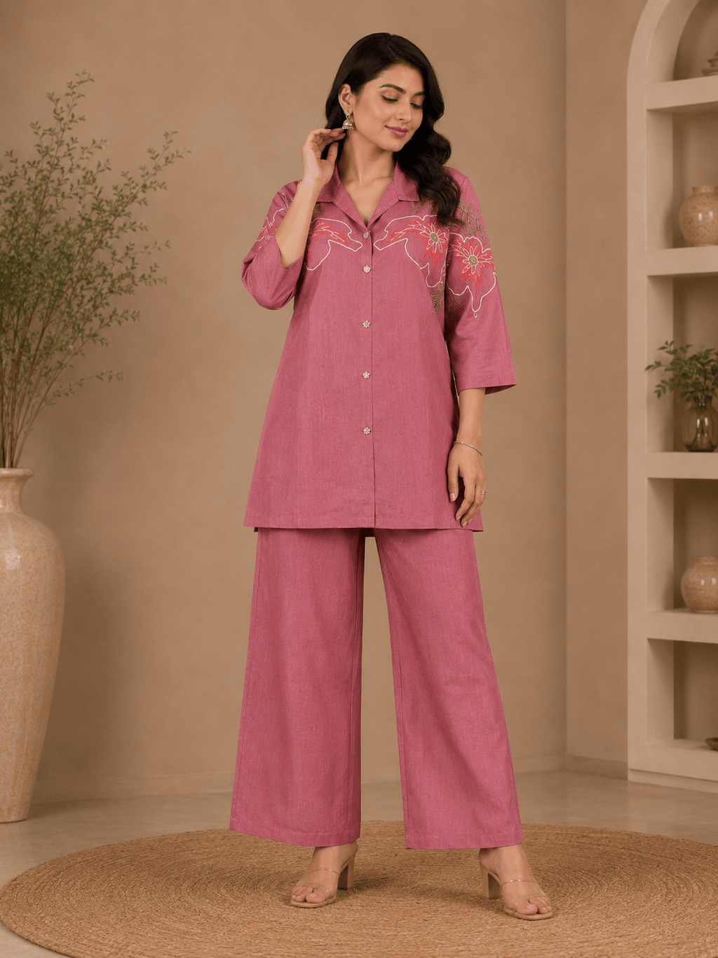 Uvara | Chanderi Co-ord Set
