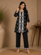 Qivara | Chanderi Co-ord Set