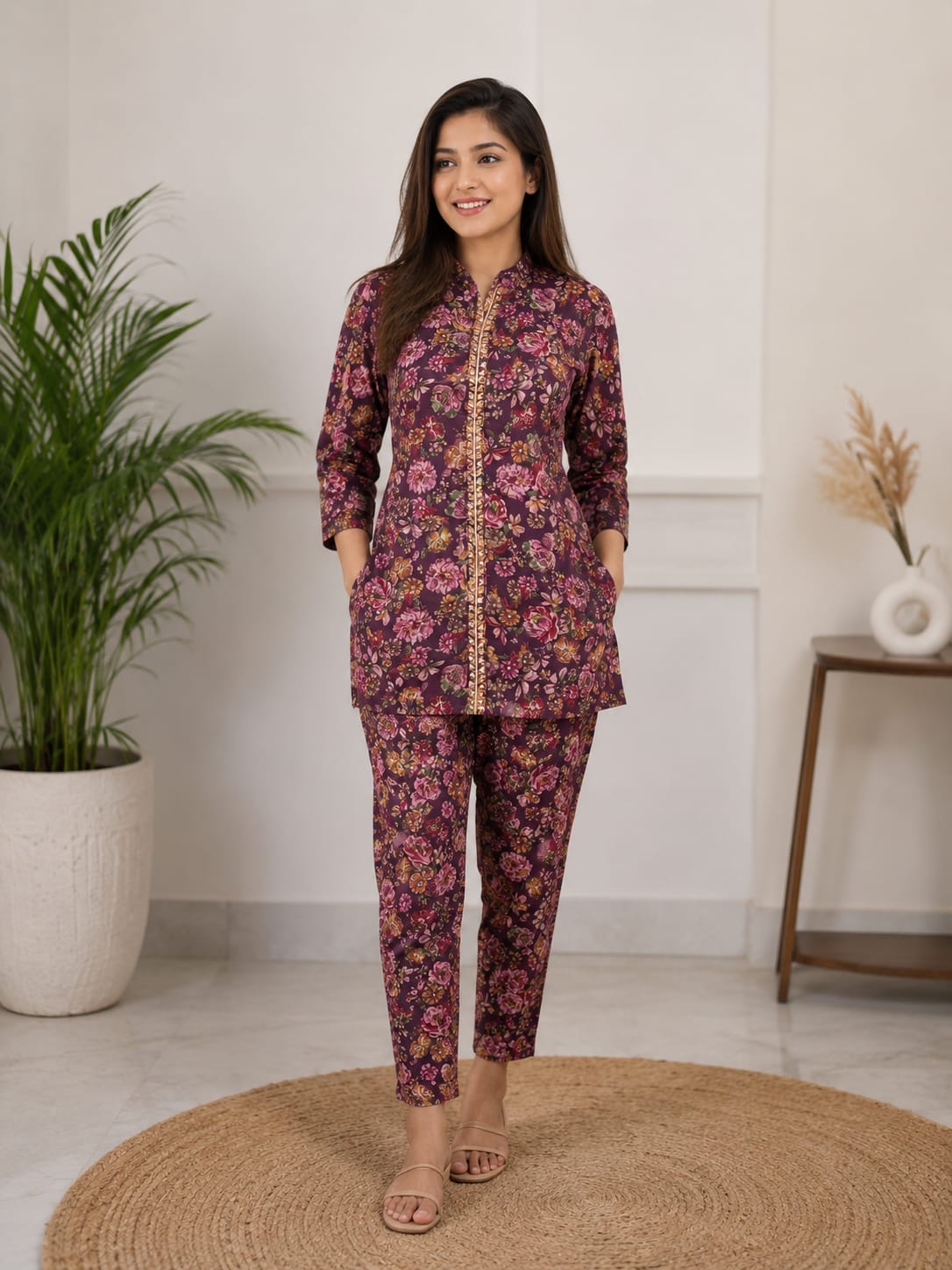 Zarena | Chanderi Co-ord Set
