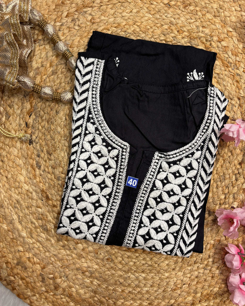 Noor e gul| Chikankari Rayon Kurti