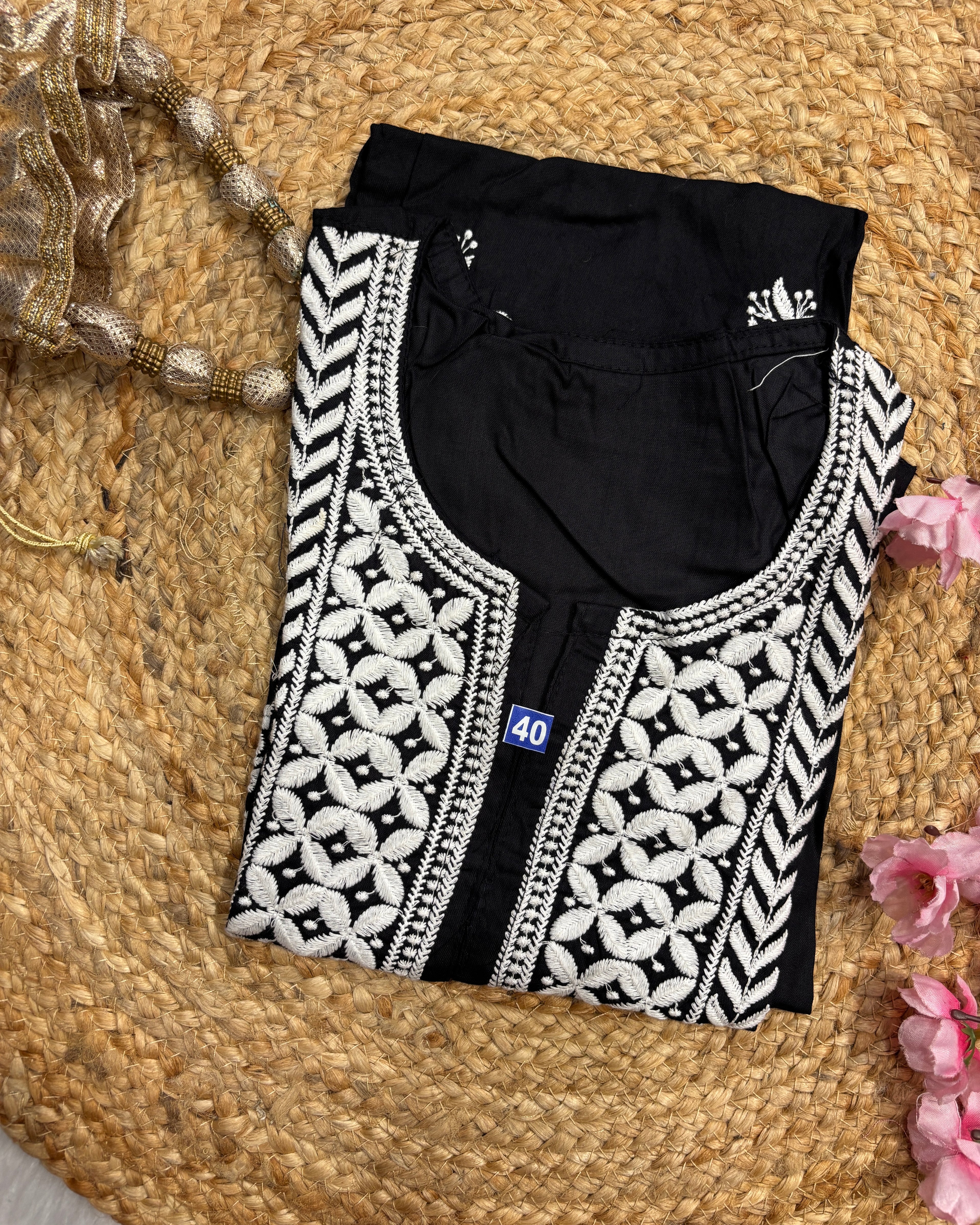 Noor e gul| Chikankari Rayon Kurti