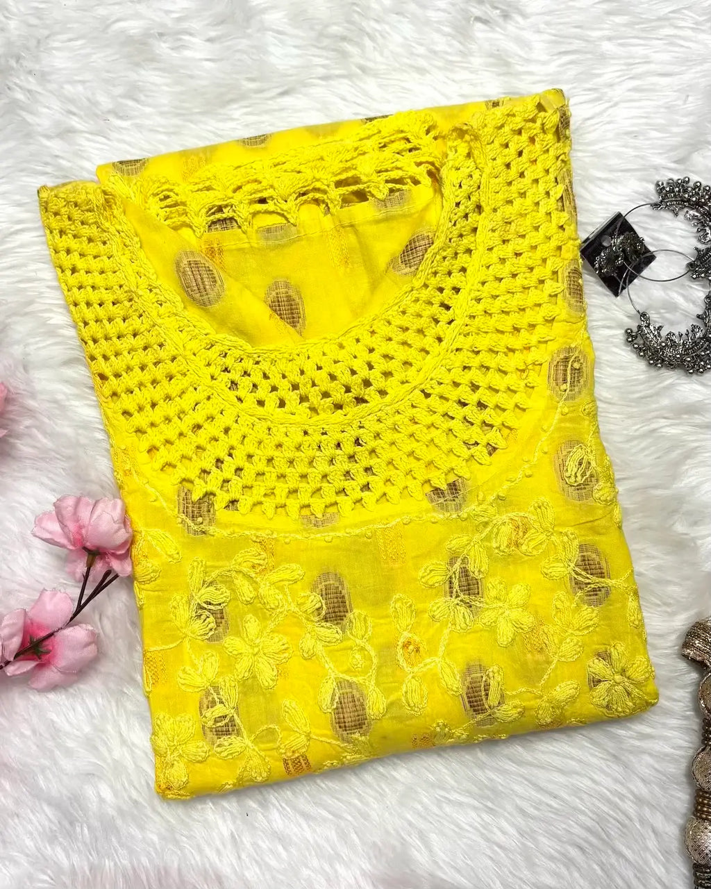 Roohani | Chikankari Cotton Long Kurti