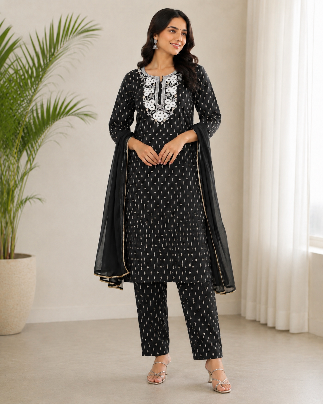 Saraina | Chanderi Kurta Pant Set
