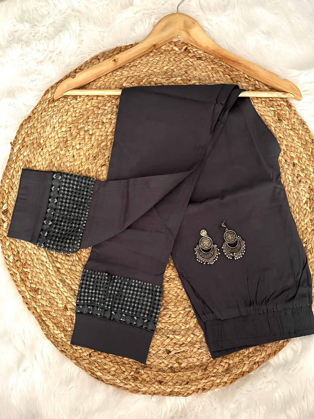 Gulbahar | Stretchable Sequince Pants