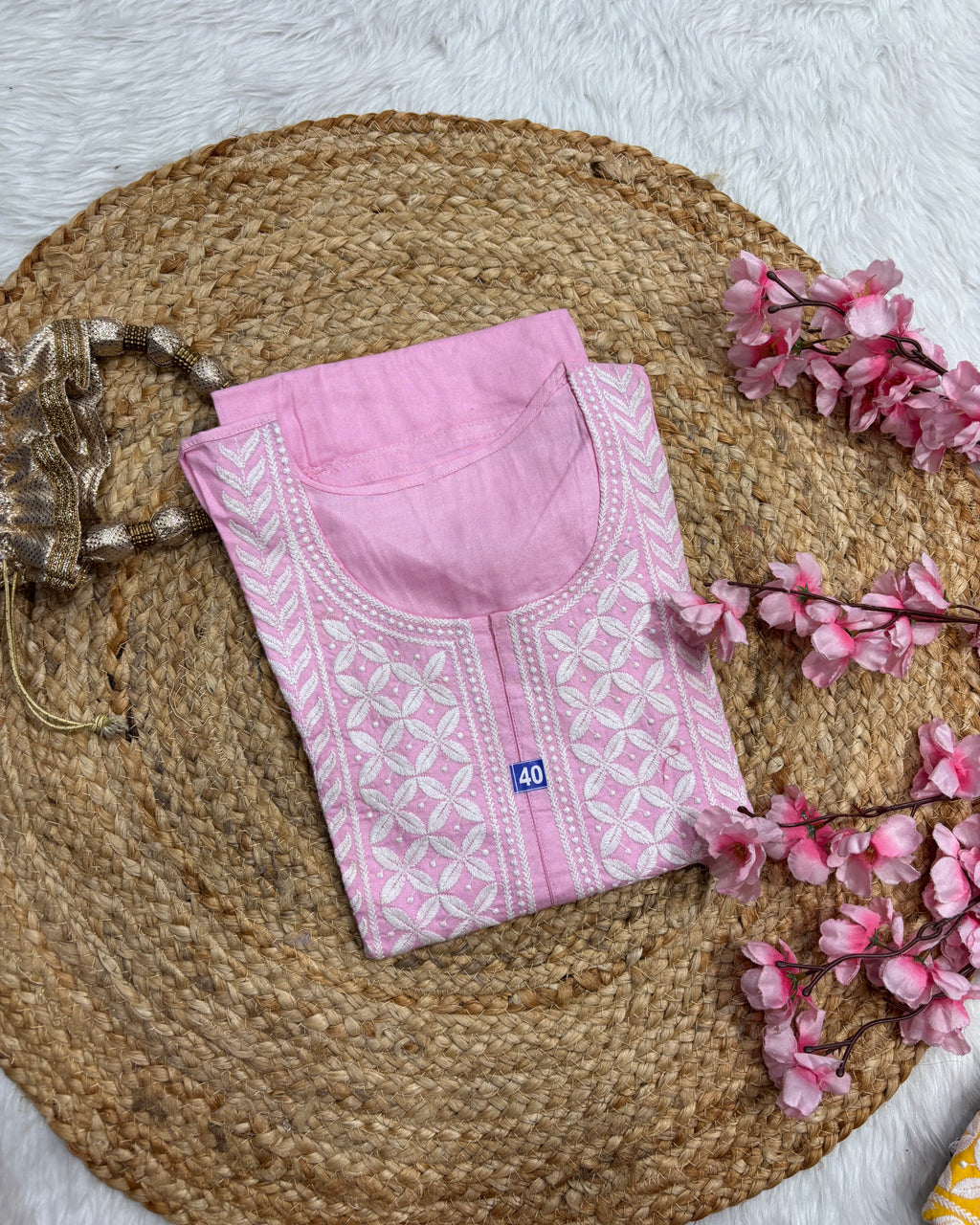 Noor e gul| Chikankari Rayon Kurti