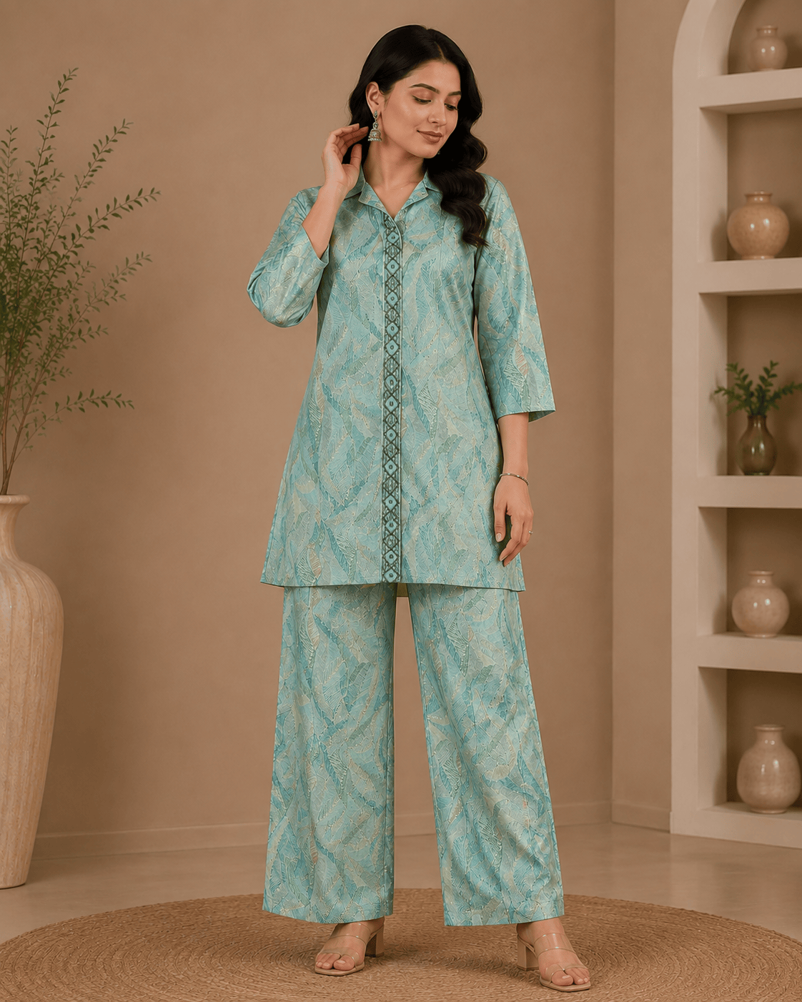 Naira | Chanderi Co-ord Set