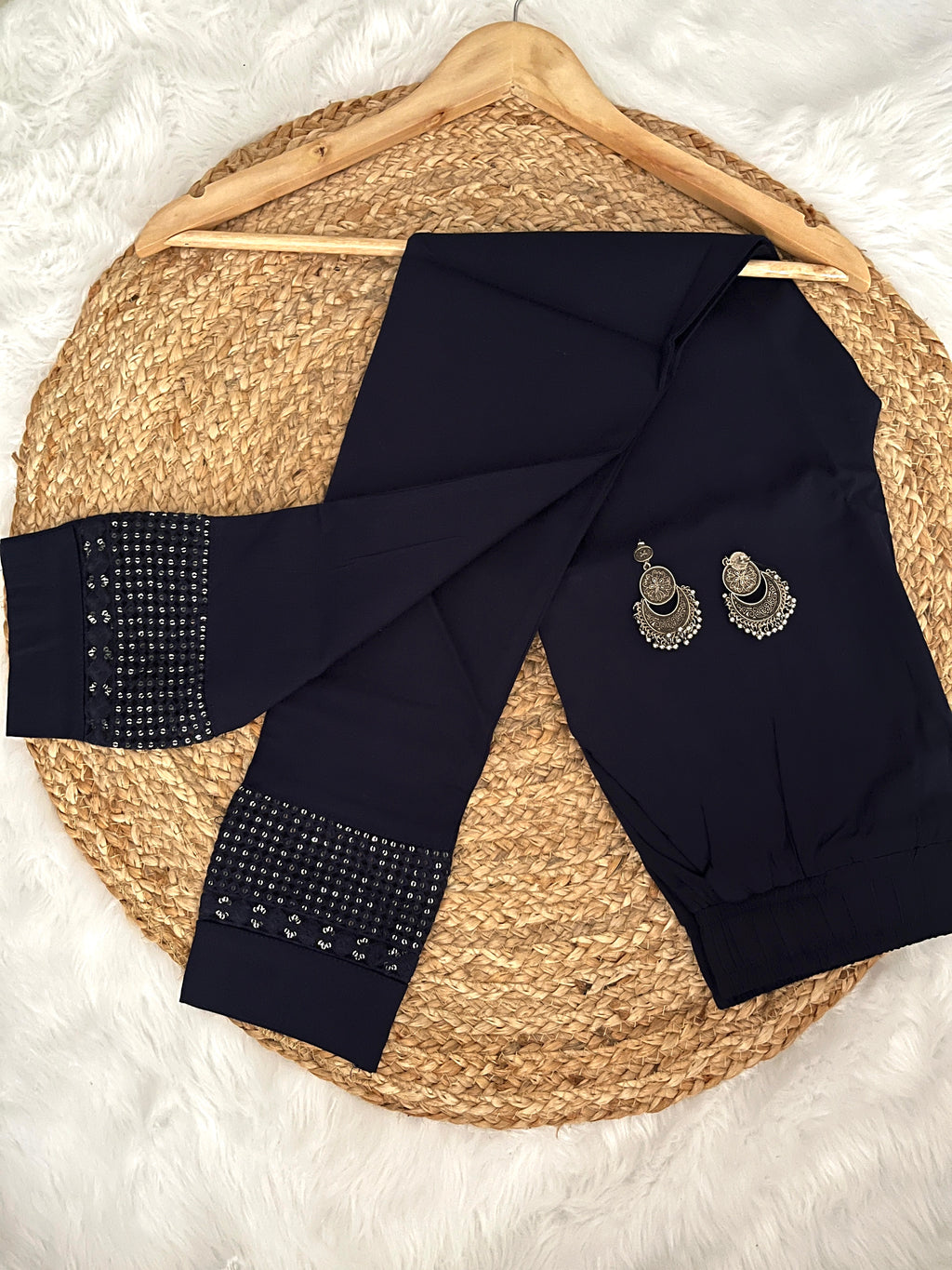Gulbahar | Stretchable Sequince Pants