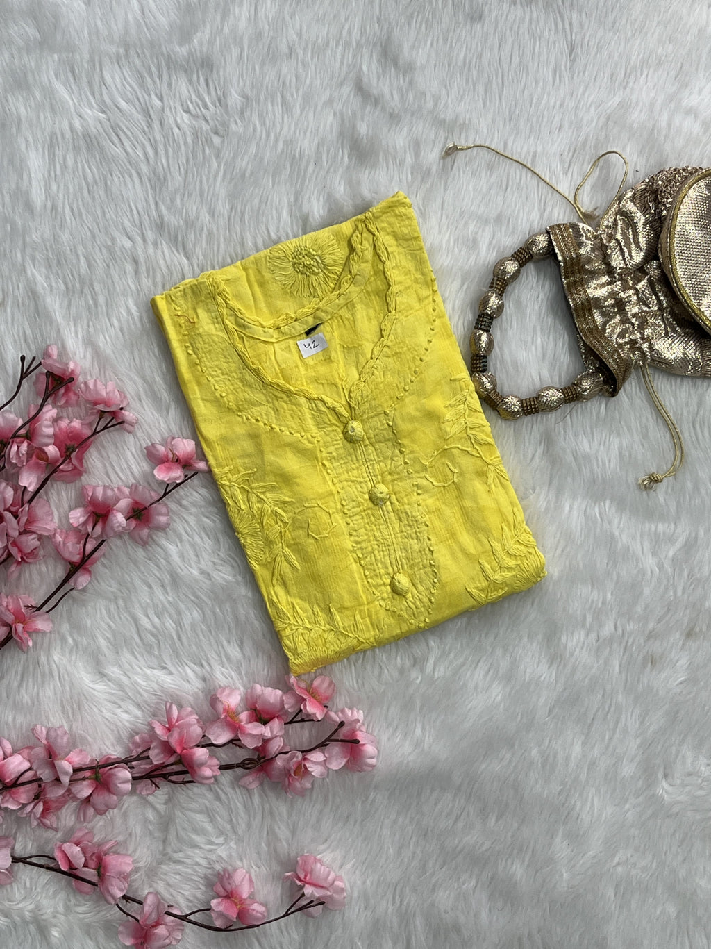 Gulshan | Chikankari Jacquard Cotton Kurti