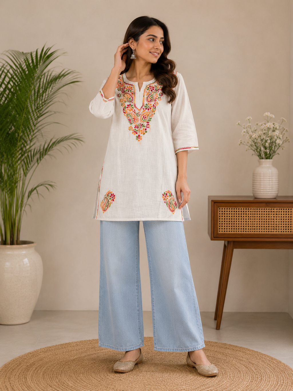 Quelva | Cotton Short Kurti