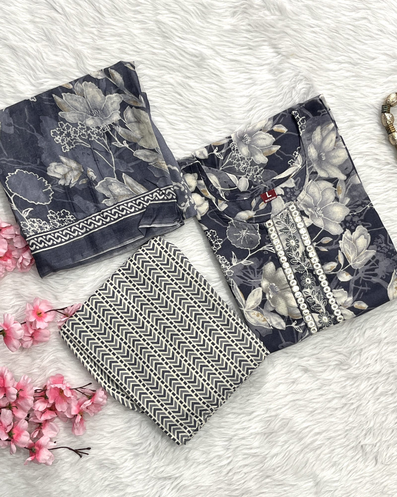 Elavia | Rayon Kurta Pant Set