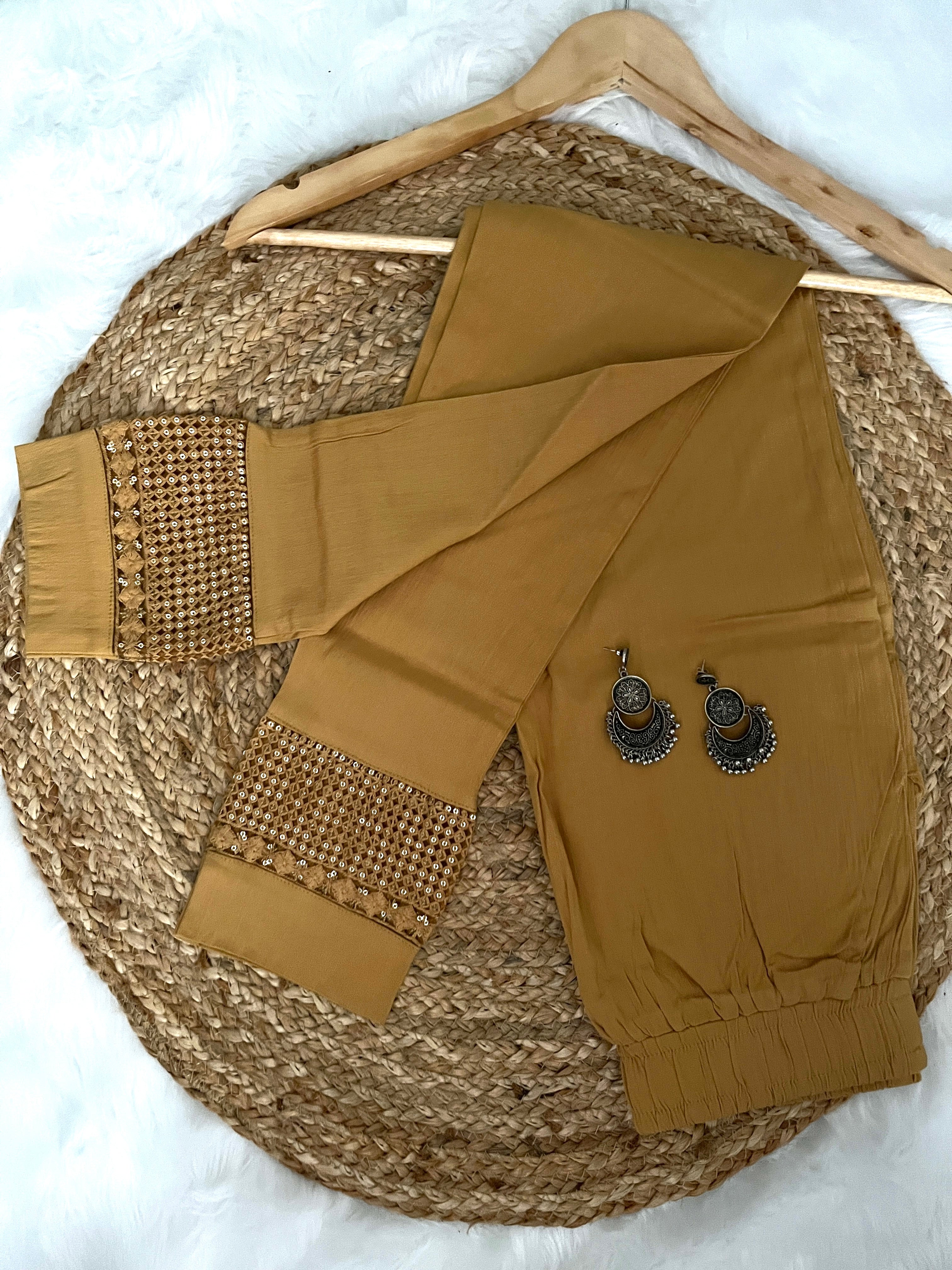 Gulbahar | Stretchable Sequince Pants