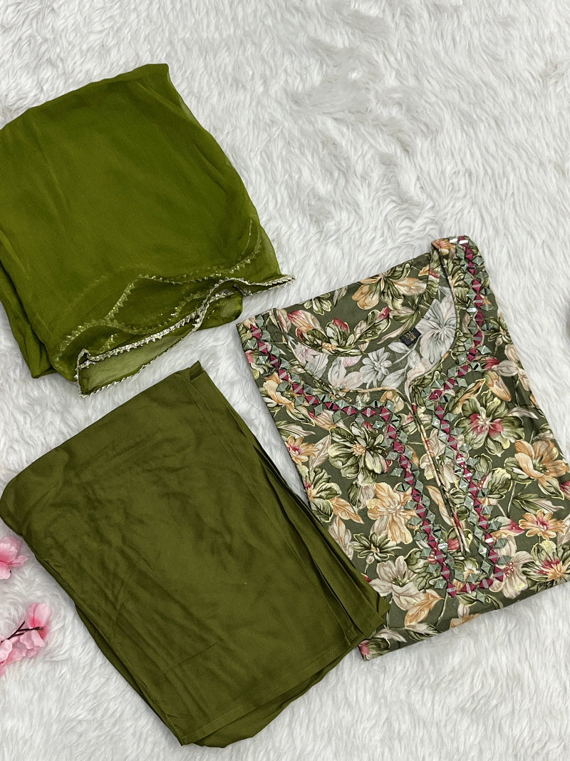 Elvina | Rayon Kurta Pant Set