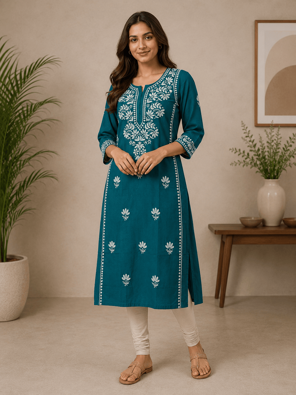 Covara | Cotton Long Kurti