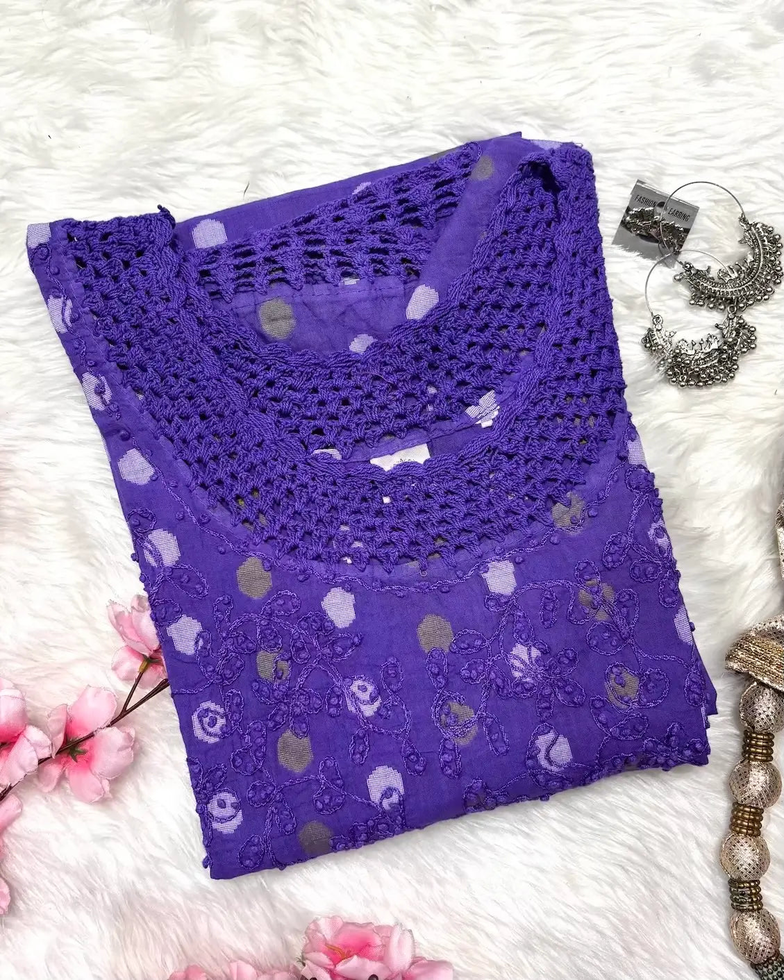 Roohani | Chikankari Cotton Long Kurti