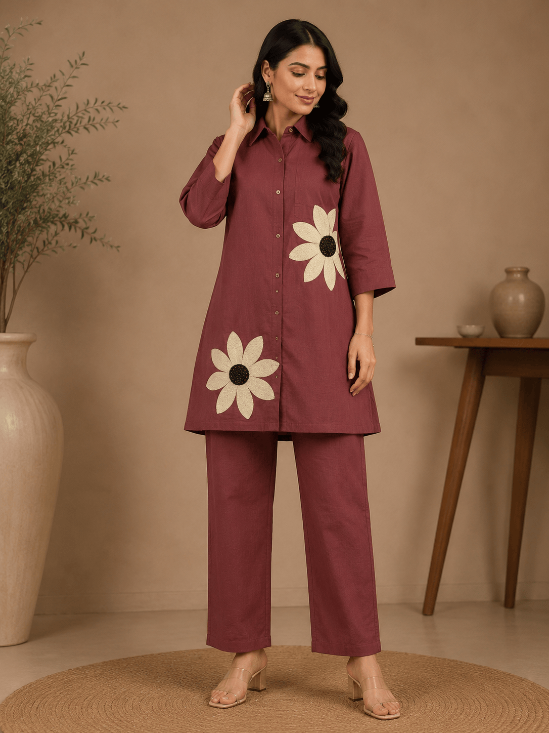 Sivara | Patchwork Chanderi Co-ord Set