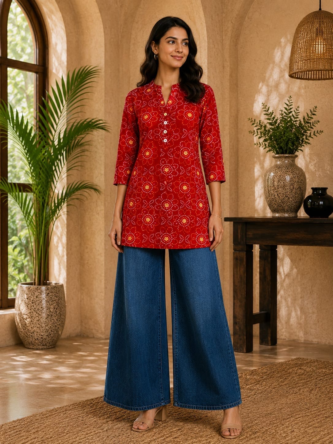 Rosena | Chanderi Short Kurti