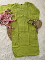 Gul | Chikankari Dobby Cotton Long Kurti