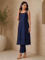 Serina | Rayon Noodle Strap Kurta Set