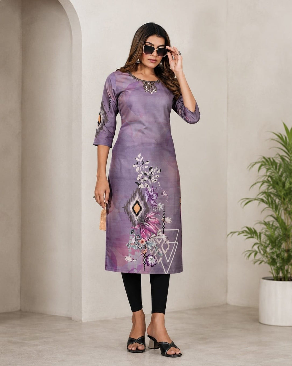 Seraphina | Chanderi Long Kurti