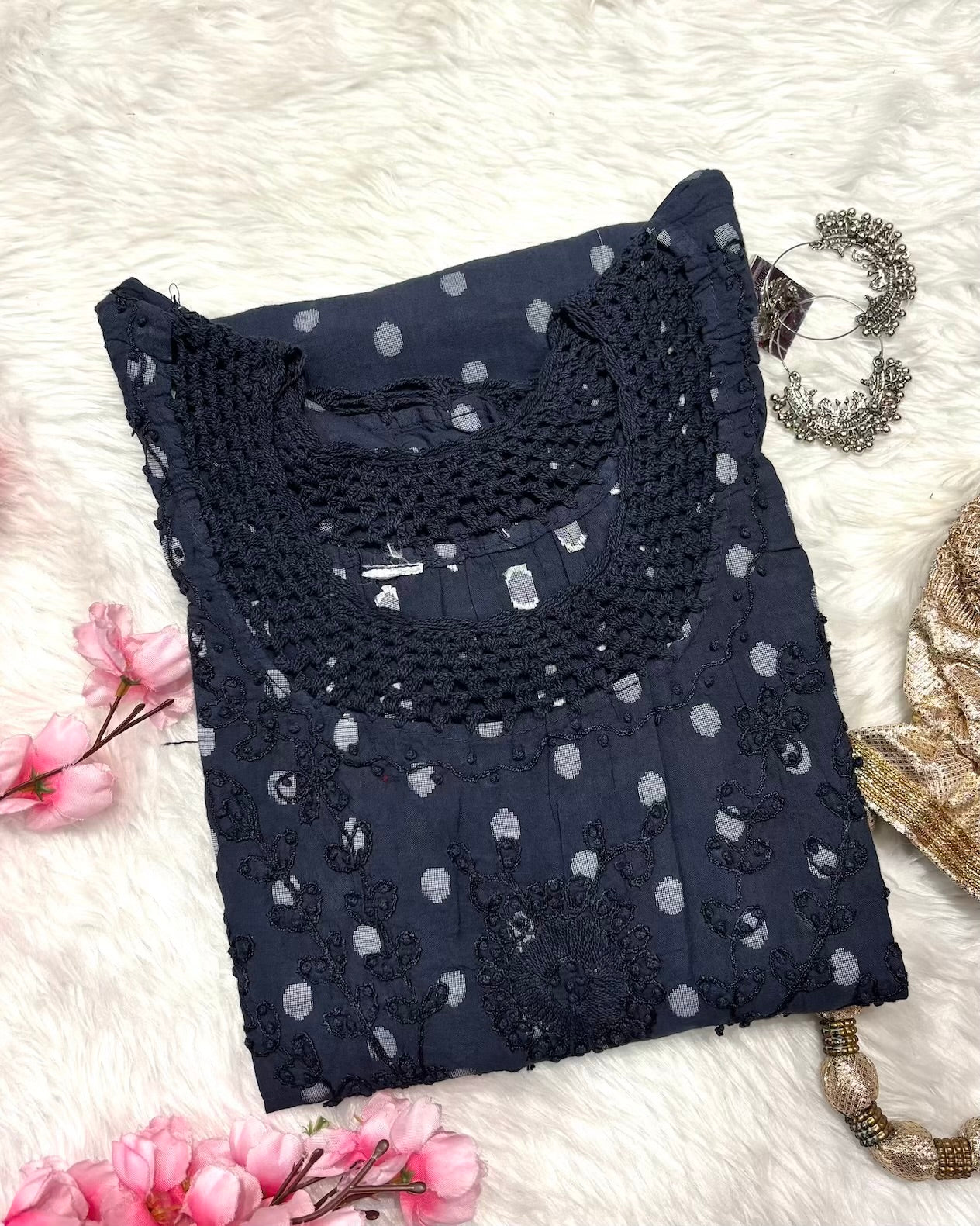 Roohani | Chikankari Cotton Long Kurti