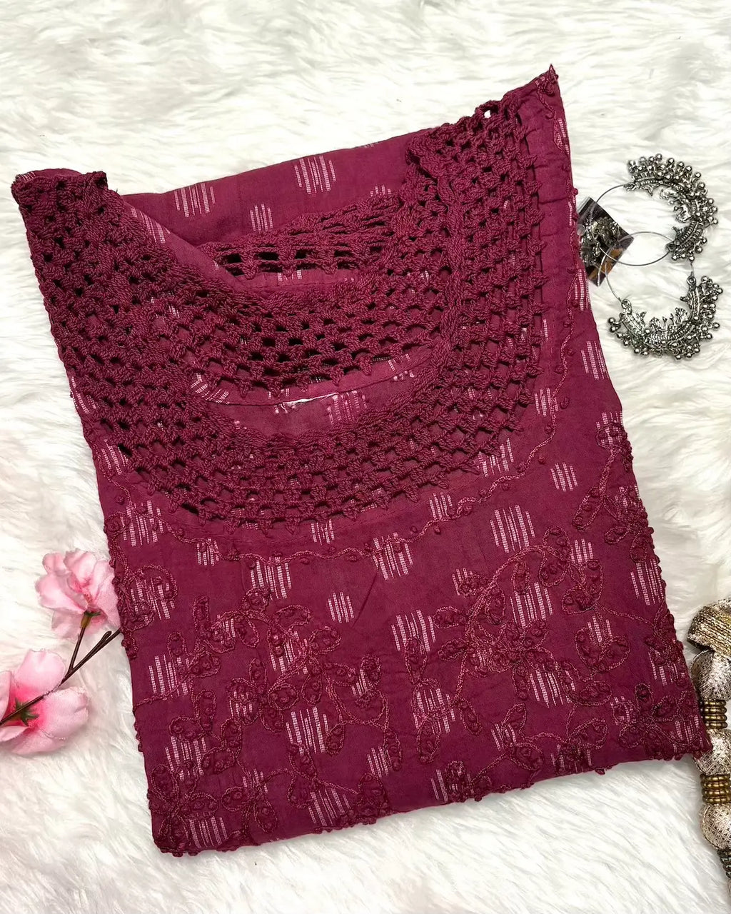 Roohani | Chikankari Cotton Long Kurti