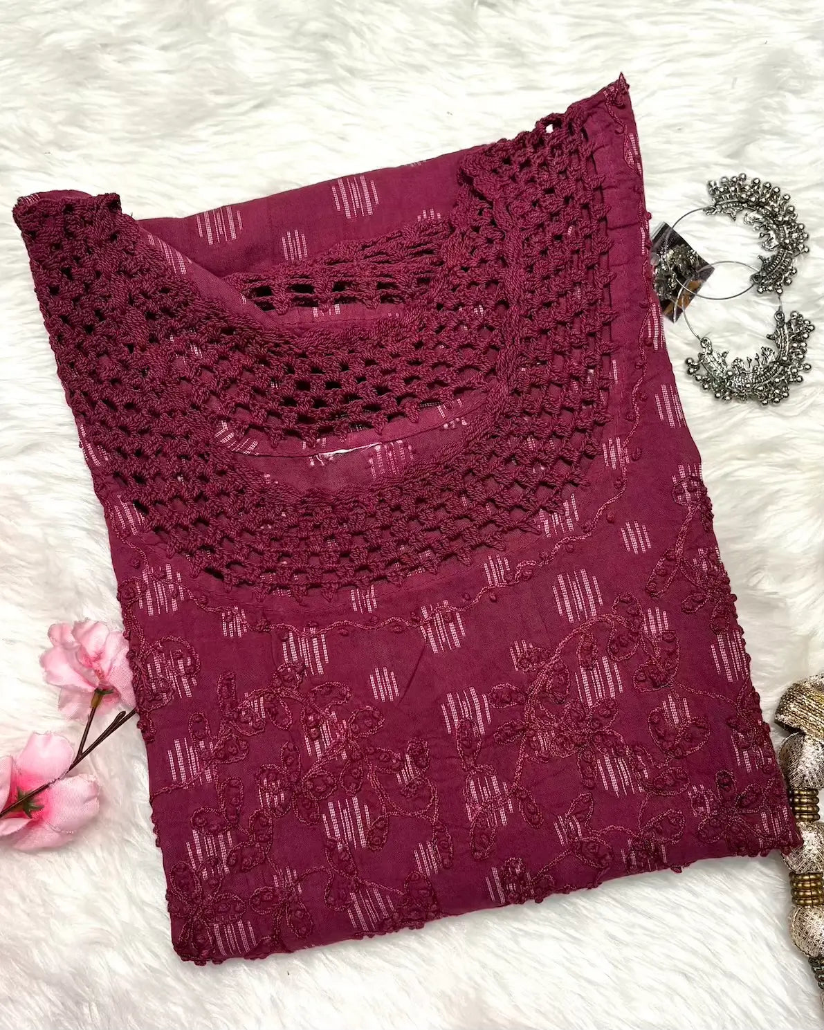 Roohani | Chikankari Cotton Long Kurti