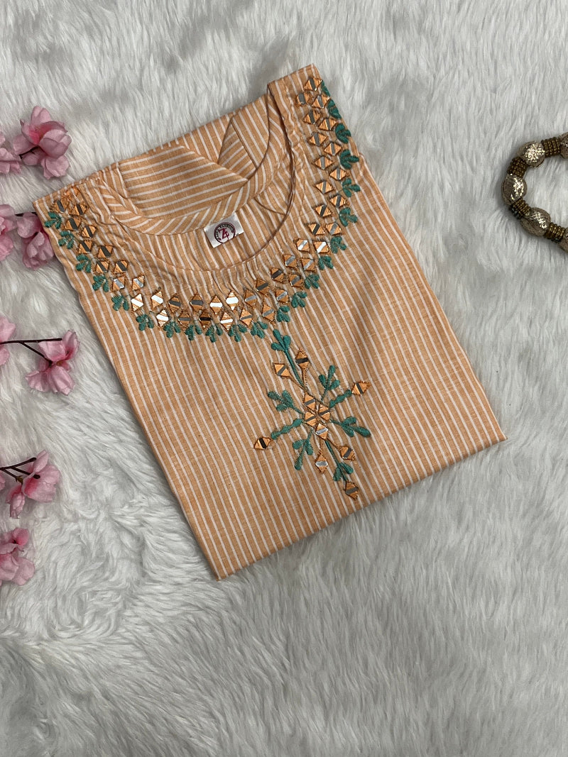 Elara | Cotton Long Kurti