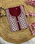 Noor e gul| Chikankari Rayon Kurti