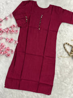 Elvira | Chanderi Long Kurti
