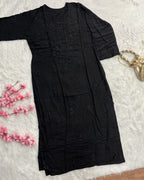 Dina | Chikankari Rayon Long Kurti