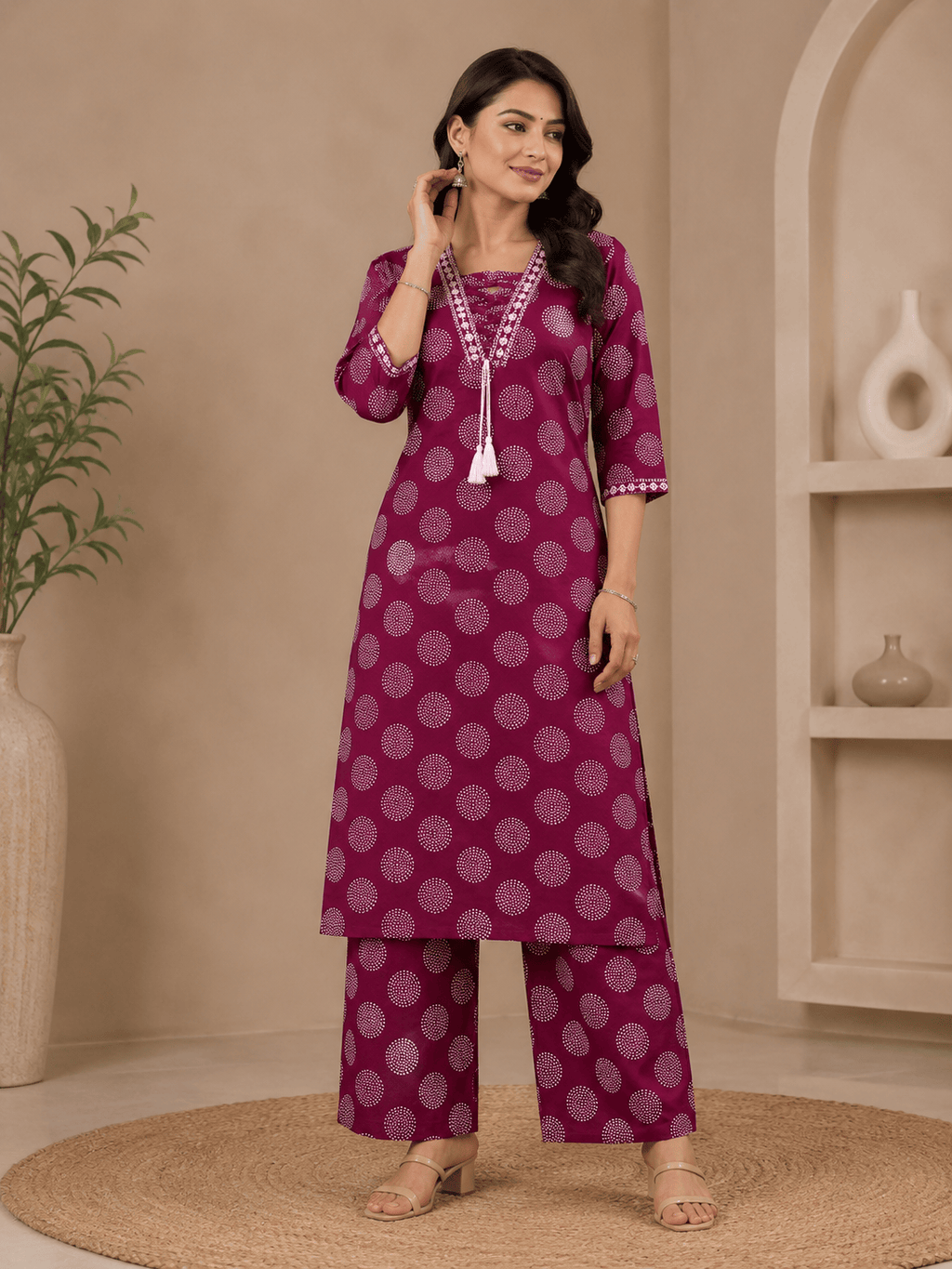 Lorena | Cotton Kurta Pant Set