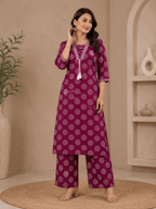 Lorena | Cotton Kurta Pant Set
