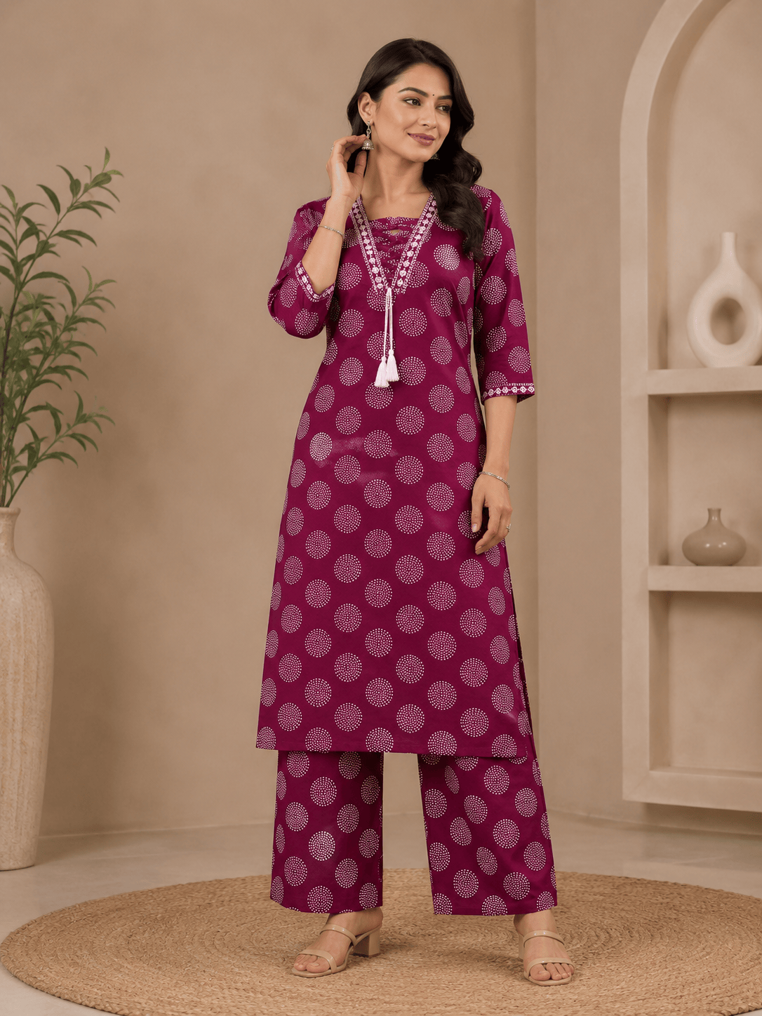 Lorena | Cotton Kurta Pant Set