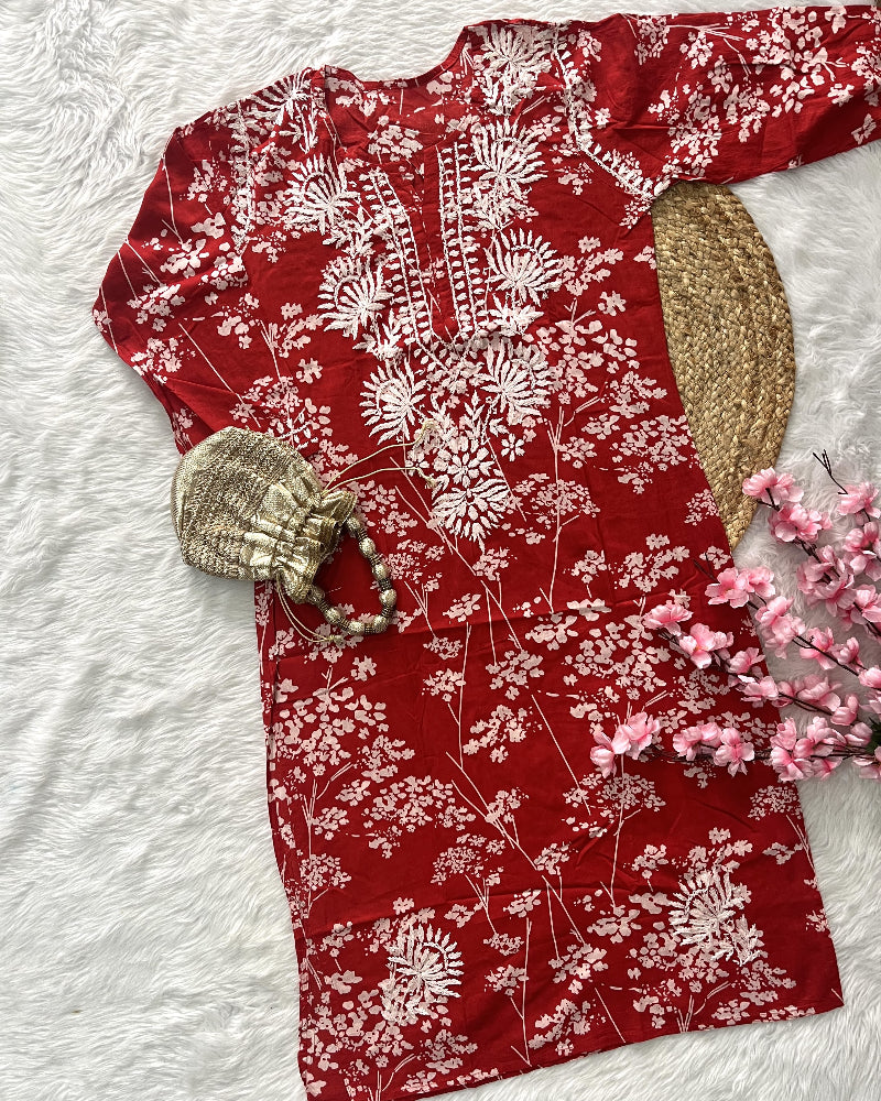 Bahaar | MulMul Cotton Kurti
