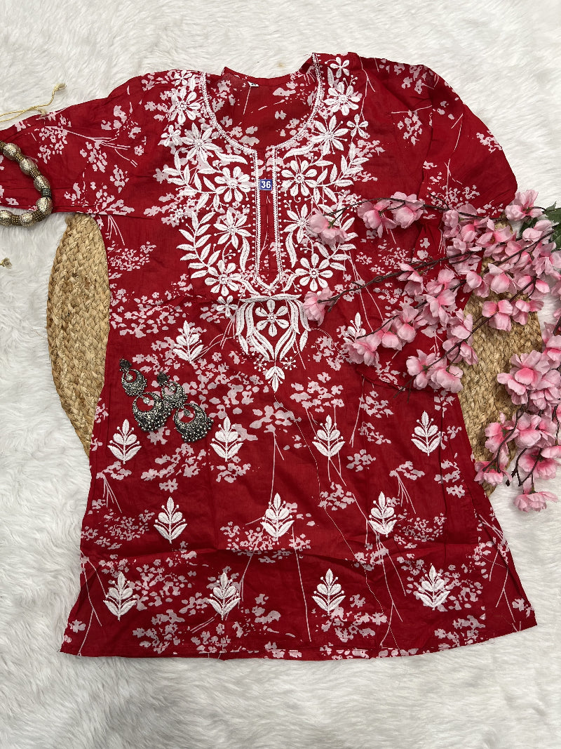 Mavela | MulMul Cotton Short Kurti