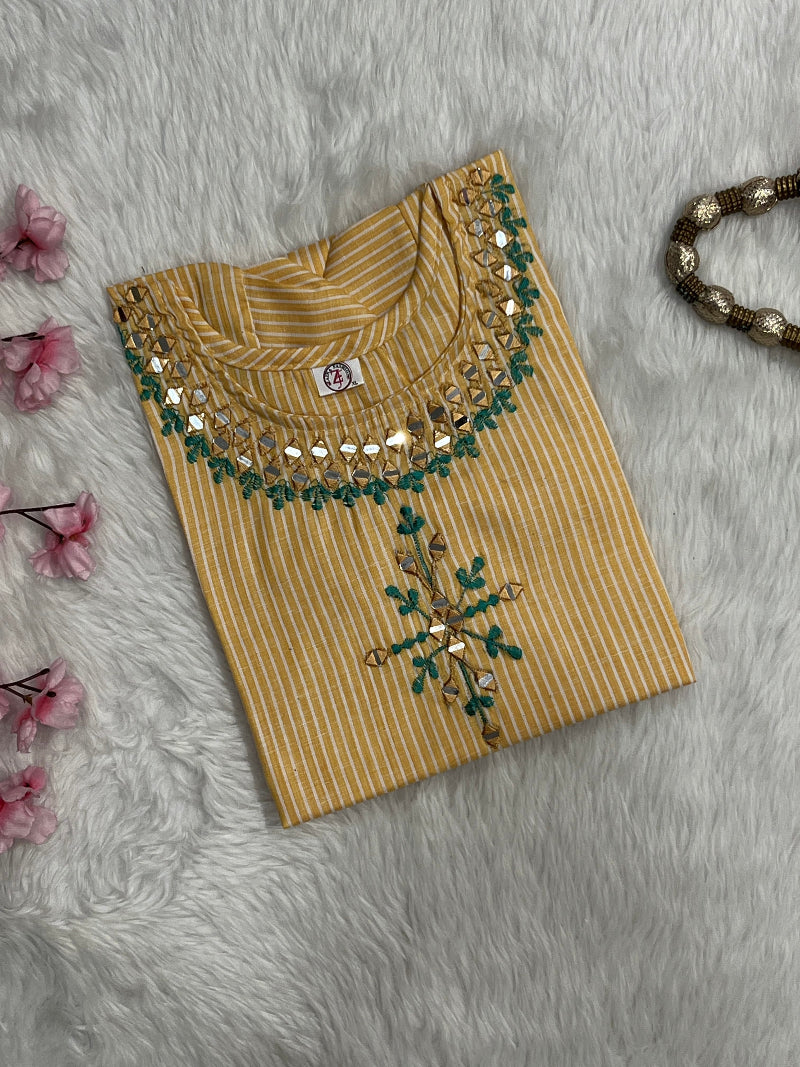 Elara | Cotton Long Kurti
