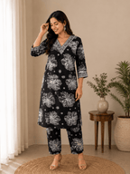 Zara | Cotton Kurta Pant Set