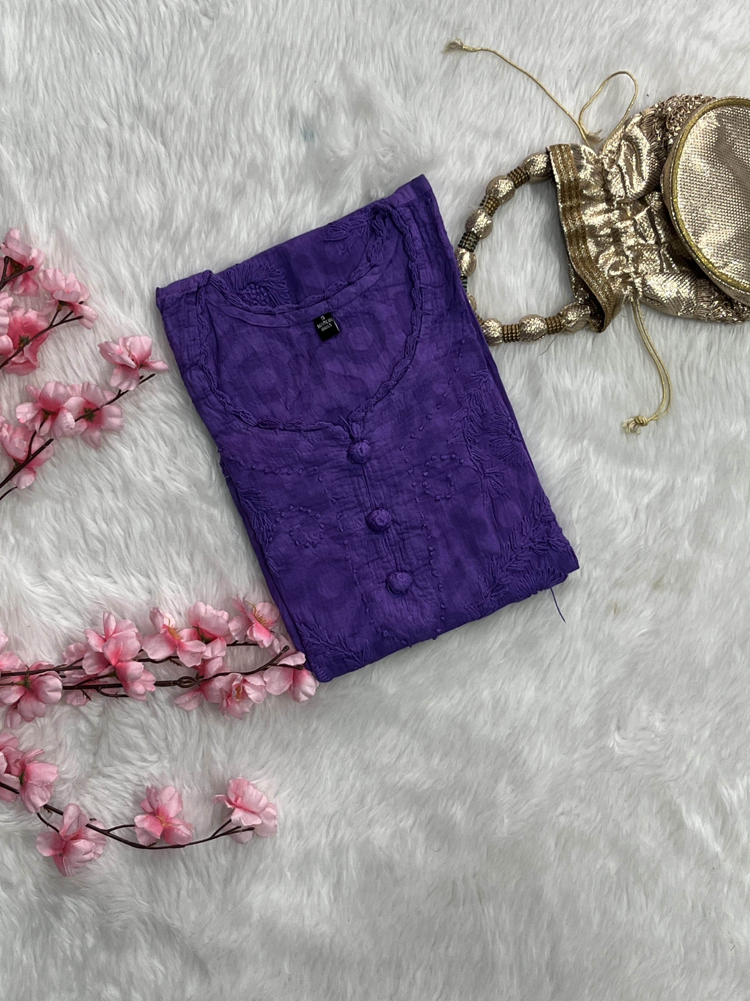 Gulshan | Chikankari Jacquard Cotton Kurti