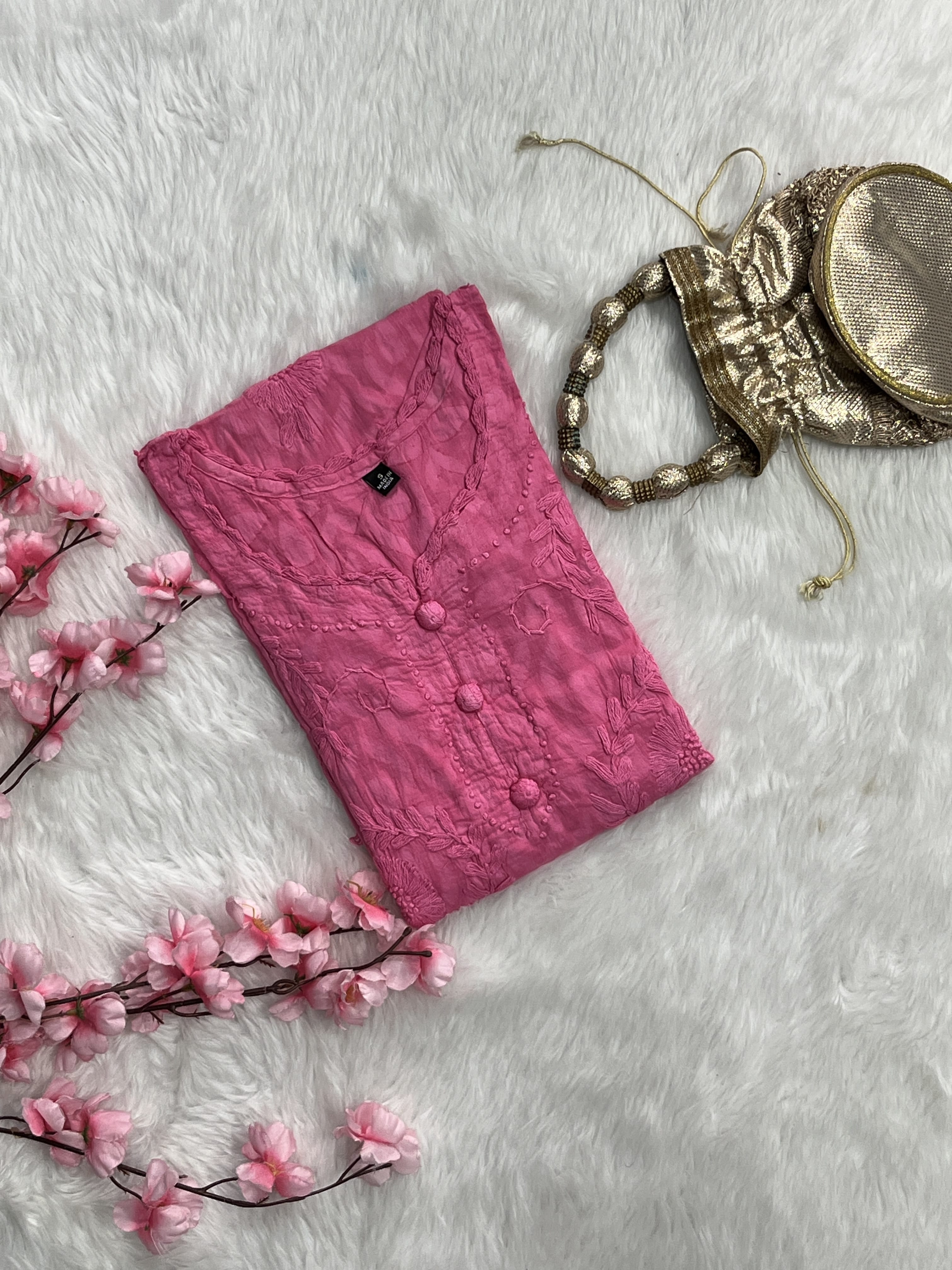 Gulshan | Chikankari Jacquard Cotton Kurti