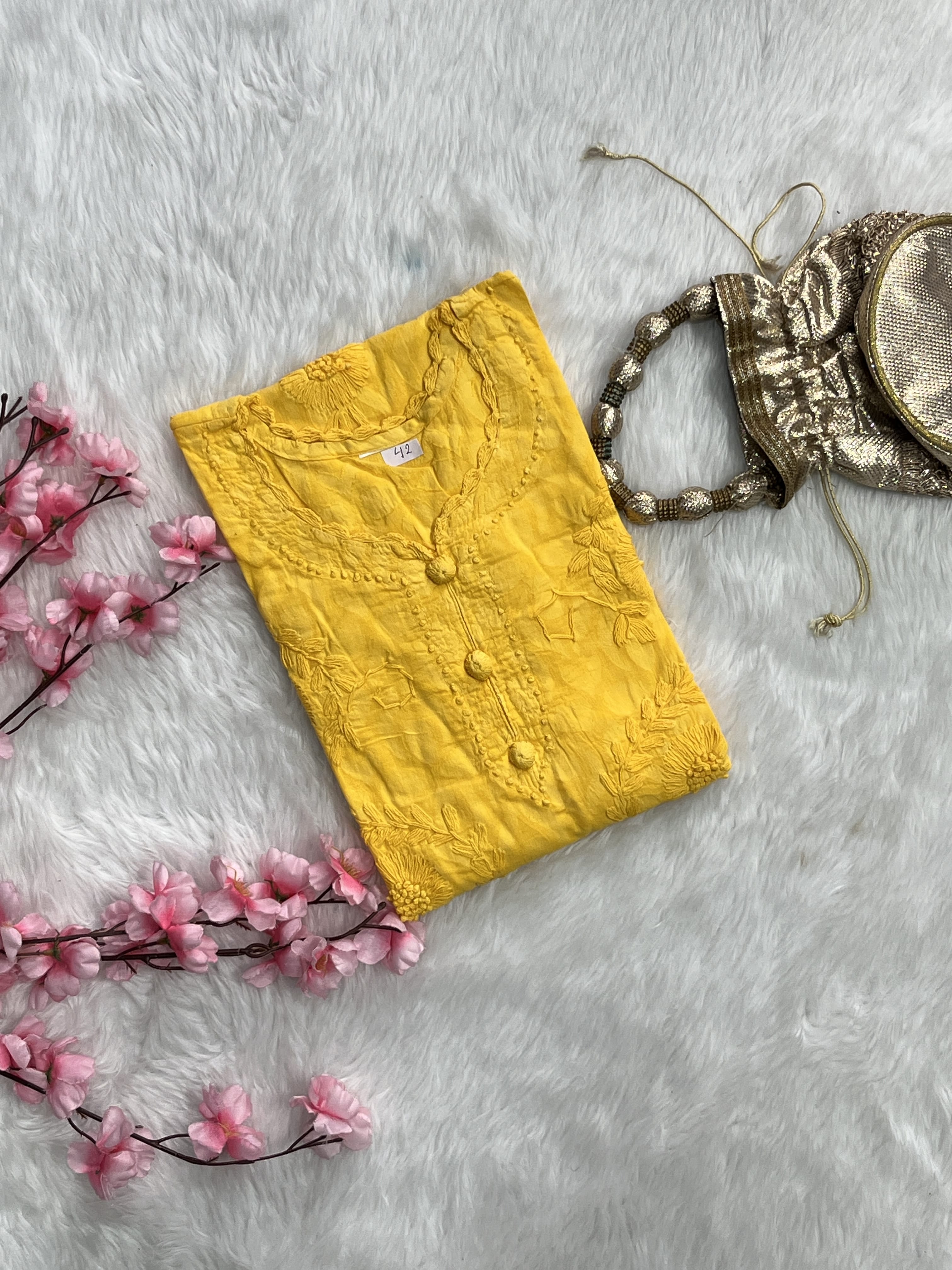 Gulshan | Chikankari Jacquard Cotton Kurti