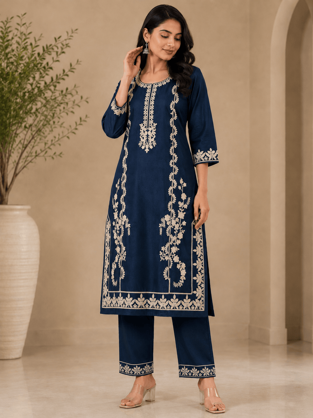 Savara | Rayon Kurta Pant Set