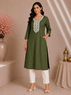Ayla | Chanderi Long Kurti
